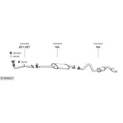 Išmetimo sistema BOSAL SYS09527