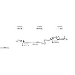 Išmetimo sistema BOSAL SYS09537