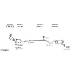 Išmetimo sistema BOSAL SYS09681