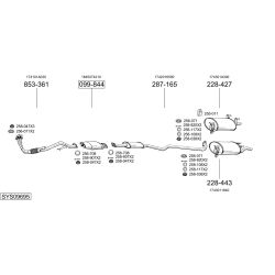 Išmetimo sistema BOSAL SYS09695