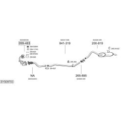 Išmetimo sistema BOSAL SYS09703