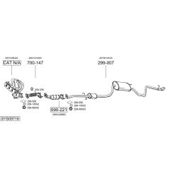 Išmetimo sistema BOSAL SYS09716