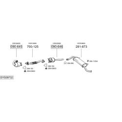 Išmetimo sistema BOSAL SYS09732