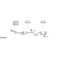 Išmetimo sistema BOSAL SYS09752