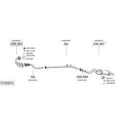 Išmetimo sistema BOSAL SYS09815