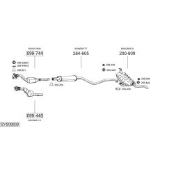 Išmetimo sistema BOSAL SYS09839