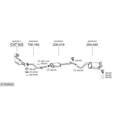 Išmetimo sistema BOSAL SYS09932