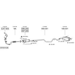 Išmetimo sistema BOSAL SYS10128