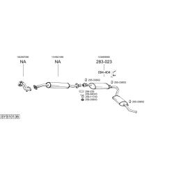 Išmetimo sistema BOSAL SYS10136