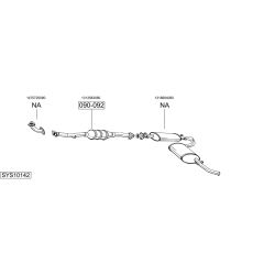 Išmetimo sistema BOSAL SYS10142