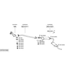 Išmetimo sistema BOSAL SYS10160