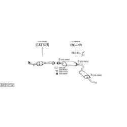 Išmetimo sistema BOSAL SYS10162
