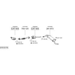 Išmetimo sistema BOSAL SYS10176