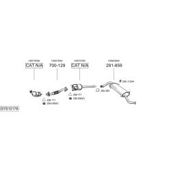 Išmetimo sistema BOSAL SYS10178