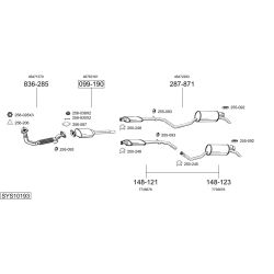 Išmetimo sistema BOSAL SYS10193