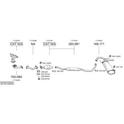 Išmetimo sistema BOSAL SYS10202