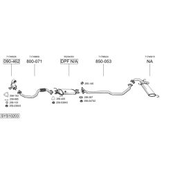 Išmetimo sistema BOSAL SYS10203