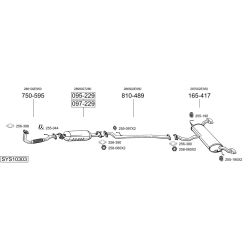 Išmetimo sistema BOSAL SYS10303