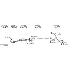 Išmetimo sistema BOSAL SYS10305