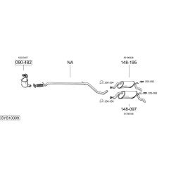 Išmetimo sistema BOSAL SYS10309