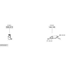 Išmetimo sistema BOSAL SYS10311