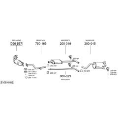 Išmetimo sistema BOSAL SYS10482