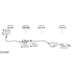 Išmetimo sistema BOSAL SYS10486