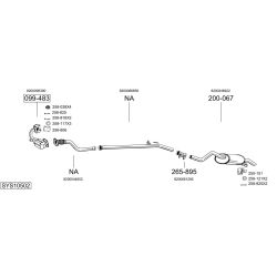 Išmetimo sistema BOSAL SYS10502