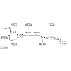 Išmetimo sistema BOSAL SYS10503