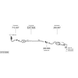 Išmetimo sistema BOSAL SYS10506