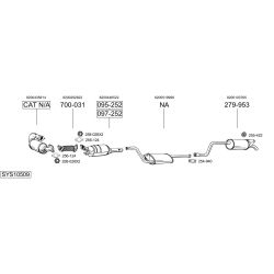 Išmetimo sistema BOSAL SYS10509