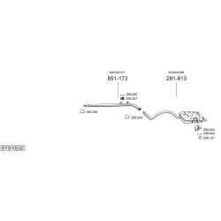 Išmetimo sistema BOSAL SYS10532