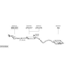 Išmetimo sistema BOSAL SYS10534