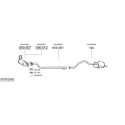 Išmetimo sistema BOSAL SYS10548