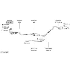Išmetimo sistema BOSAL SYS10549