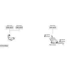 Išmetimo sistema BOSAL SYS10552