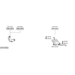Išmetimo sistema BOSAL SYS10553