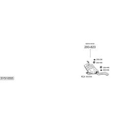 Išmetimo sistema BOSAL SYS10555