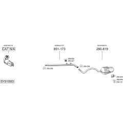 Išmetimo sistema BOSAL SYS10583