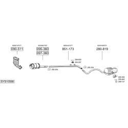 Išmetimo sistema BOSAL SYS10588