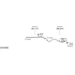 Išmetimo sistema BOSAL SYS10595
