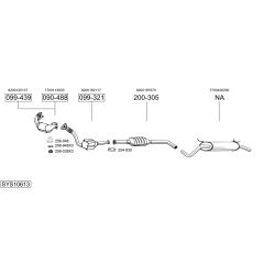 Išmetimo sistema BOSAL SYS10613