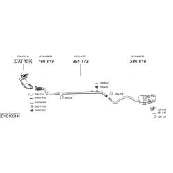 Išmetimo sistema BOSAL SYS10614