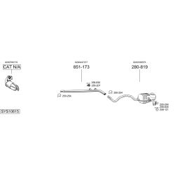 Išmetimo sistema BOSAL SYS10615