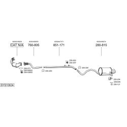 Išmetimo sistema BOSAL SYS10634