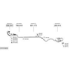Išmetimo sistema BOSAL SYS10635