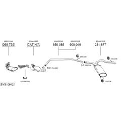 Išmetimo sistema BOSAL SYS10642