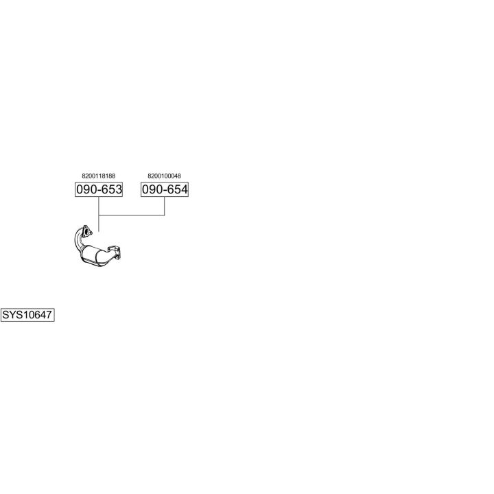 Išmetimo sistema BOSAL SYS10647