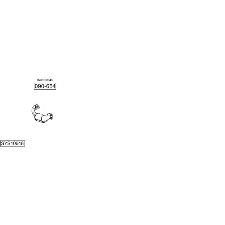 Išmetimo sistema BOSAL SYS10648