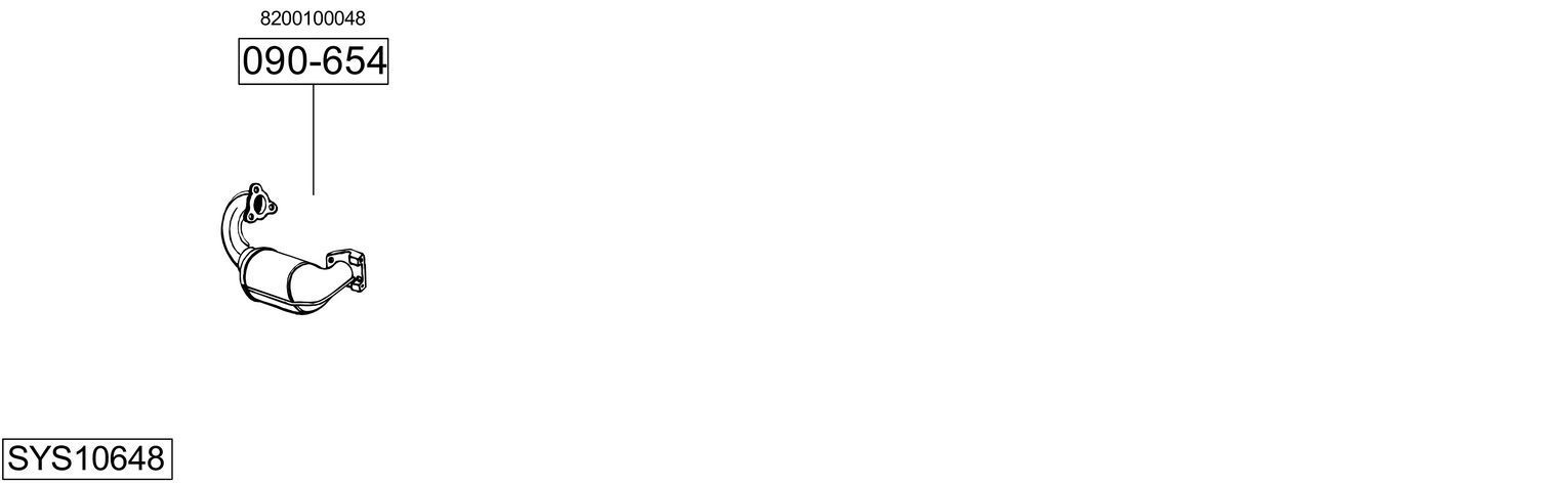 Išmetimo sistema BOSAL SYS10648